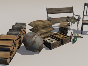 victorian set 3D Модель