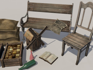 victorian set 3D Модель