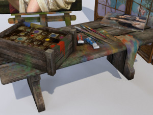 artistic set Model 3D