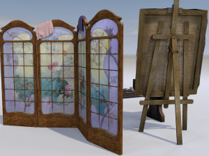 artistic set Model 3D