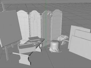 artistic set Model 3D