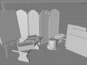 artistic set 3D Model