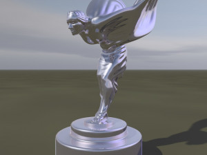 spirit of ecstasy - statuette of a woman Model 3D