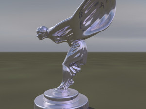 spirit of ecstasy - statuette of a woman 3D Model