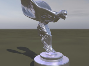 spirit of ecstasy - statuette of a woman 3D Model