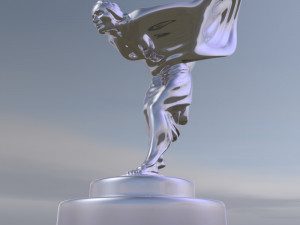spirit of ecstasy - statuette of a woman 3D Model