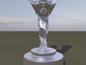 spirit of ecstasy - statuette of a woman 3D Model
