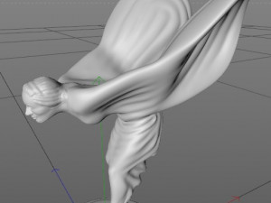spirit of ecstasy - statuette of a woman 3D Model