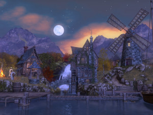 medieval village - a night version 3D Model