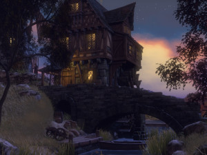 medieval village - a night version 3D Model