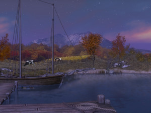 medieval village - a night version 3D Model