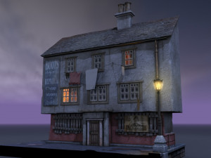 old london house Model 3D