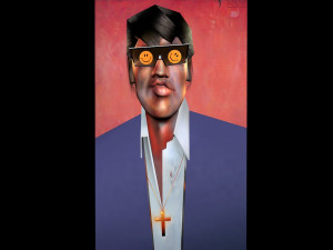 caricature of elvis presley Model 3D