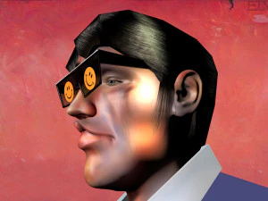 caricature of elvis presley 3D Model