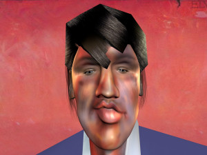 caricature of elvis presley 3Dモデル