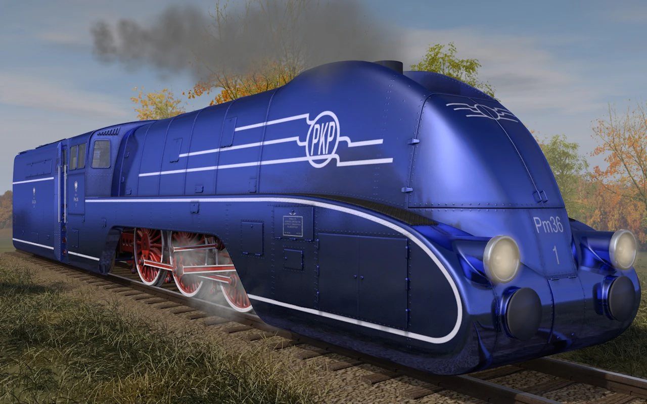 locomotive pm 36 3D Model .c4d .max .obj .3ds .fbx .stl .blend 