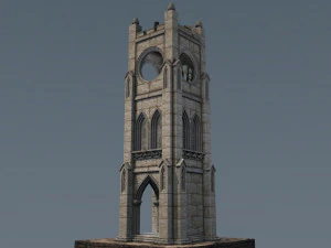 victorian clock tower 3D Model