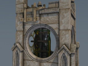 victorian clock tower 3D मॉडल