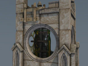 victorian clock tower 3D Model