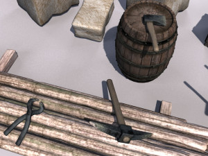 building materials set Model 3D