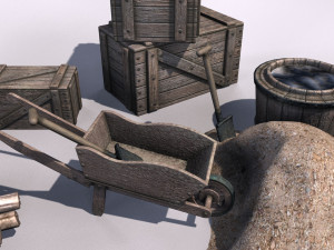 building materials set Model 3D