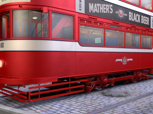 tram a due piani leeds 180 Modello 3D