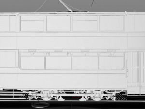 leeds 180 double-decker tram Modèle 3D