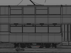 tram a due piani leeds 180 Modello 3D