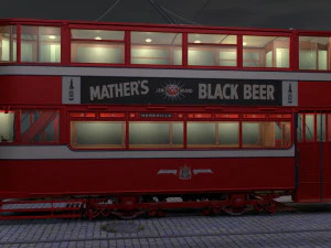 tram a due piani leeds 180 Modello 3D