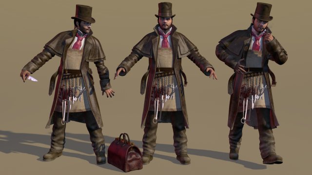 Jack the Ripper 3Dモデル .c4d .max .obj .3ds .fbx .stl .blend 