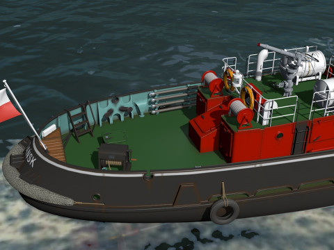 Fire ship Strazak 3 3Dモデル