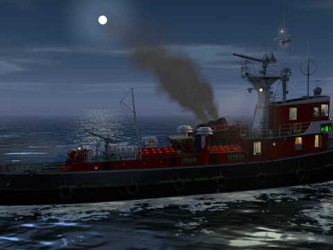Fire ship Strazak 3 3Dモデル