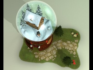 glass snow ball 3D Model