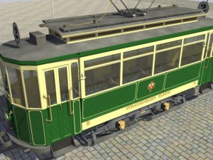 old tram 3D Model