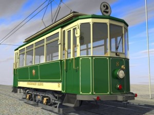 old tram 3D Model