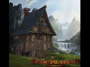 бревенчатый дом средневековый 3D Модель