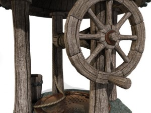 water well medievall 3D Модель