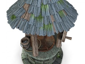 water well medievall 3D Модель
