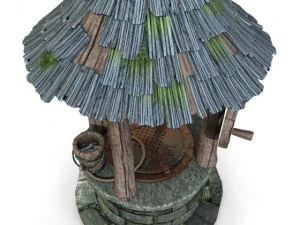 water well medievall 3D Model