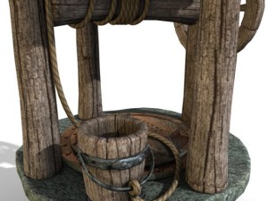 water well medievall 3D Модель