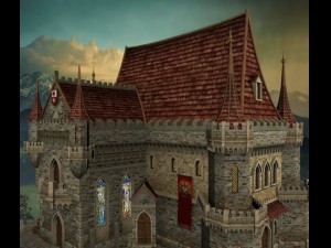 the medieval castle 3D Model