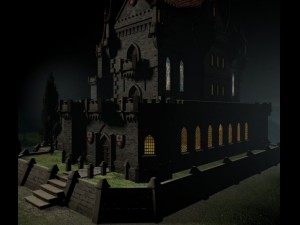 the medieval castle 3D Model