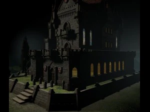 the medieval castle 3D Model