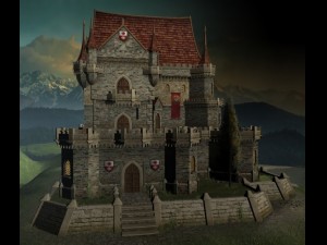the medieval castle 3D Model