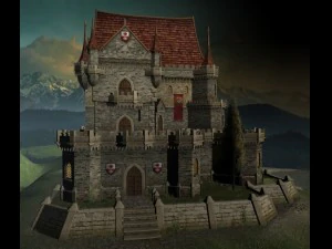 the medieval castle 3D Model