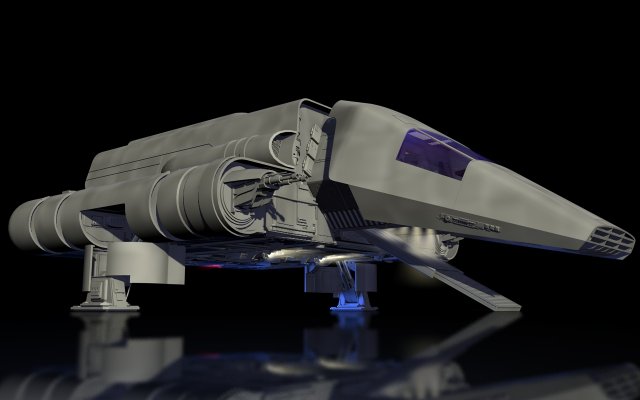 space shuttle tydirium star wars 3D in 3DExport
