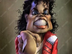 caricature de Michael Jackson Modèle 3D