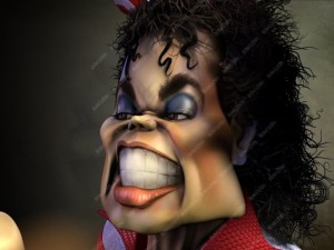 caricature of michael jackson 3D Model