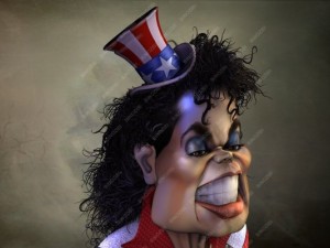 caricature of michael jackson 3D Model