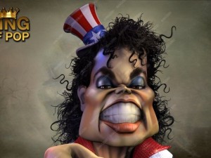 caricature of michael jackson 3D Model